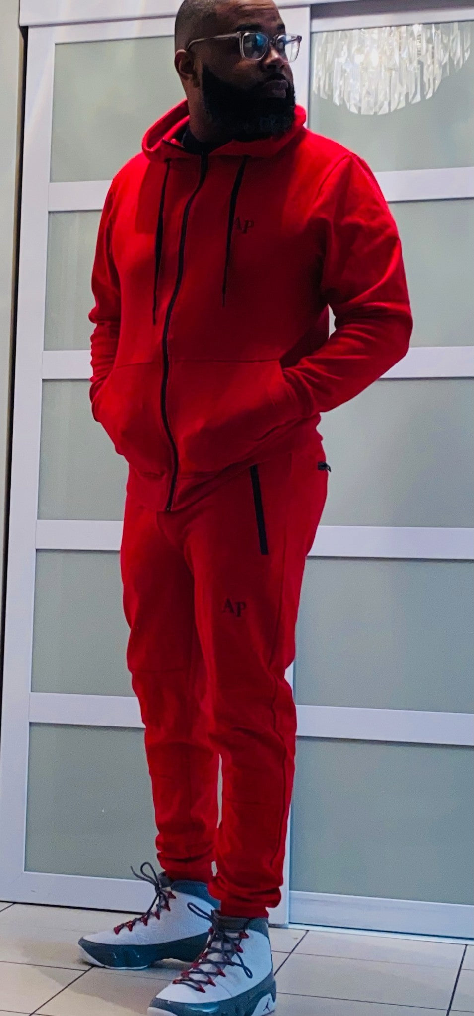 Ap Men Tech Suit Red